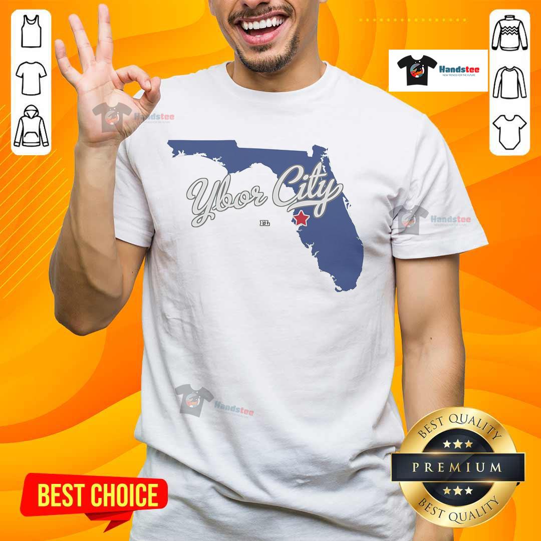 Nice Ybor City Florida Tampa Fl Map T Shirt Nice Ybor City Florida Tampa FL map T-shirt featuring a colorful graphic of the historic neighborhood's layout.