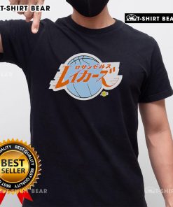Alt Text: 2025 NBA All-Star Game Los Angeles Lakers logo on a stylish Japanese T-shirt, perfect for fans and collectors.