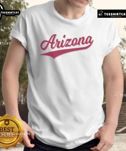 Official Arizona Varsity Script Classic T-Shirt featuring bold lettering and a stylish design, perfect for fans and casual wear.