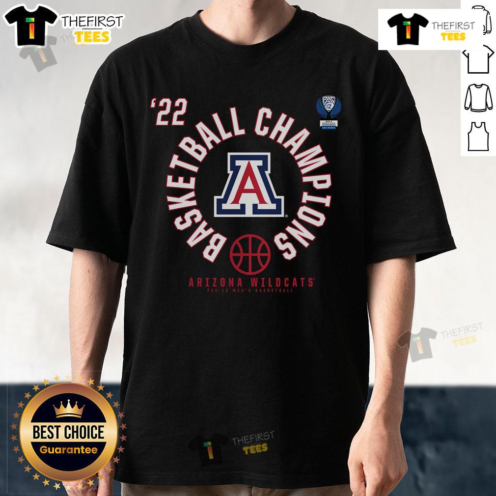 Official Arizona Wildcats 2022 PAC-12 Basketball Conference Tournament Champions T-Shirt Arizona Wildcats 2022 Pac-12 Basketball Champions T-Shirt showcasing team logo and tournament victory design.