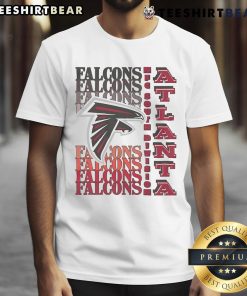 Official Atlanta Falcons Gradient Wordmark T-Shirt featuring bold team logo and stylish gradient design for fans.
