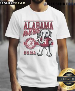 Alt Text: Official Big Al Alabama Crimson Tide retro logo mascot t-shirt featuring vintage design and vibrant team colors.