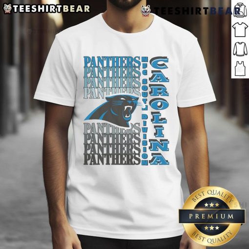 Official Carolina Panthers Gradient Wordmark T-Shirt featuring vibrant colors and team logo for fans and collectors.