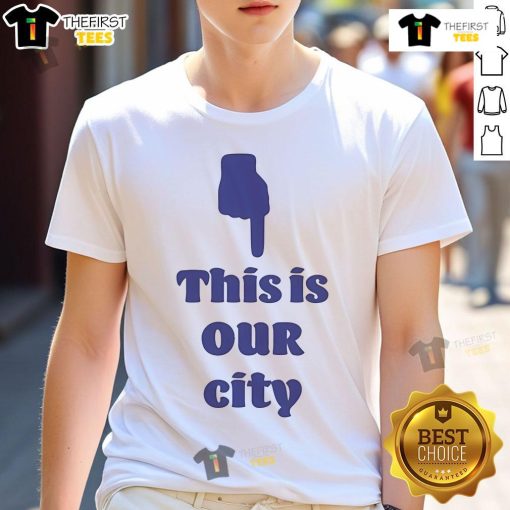Alt Text: Official Cincinnati This Is Our City T-Shirt featuring vibrant design and city pride, perfect for Cincinnati fans.