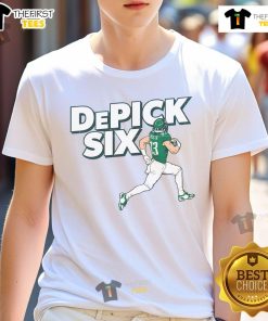 Official Cooper Dejean Pick Six Philadelphia Football T-Shirt featuring unique design and vibrant team colors.