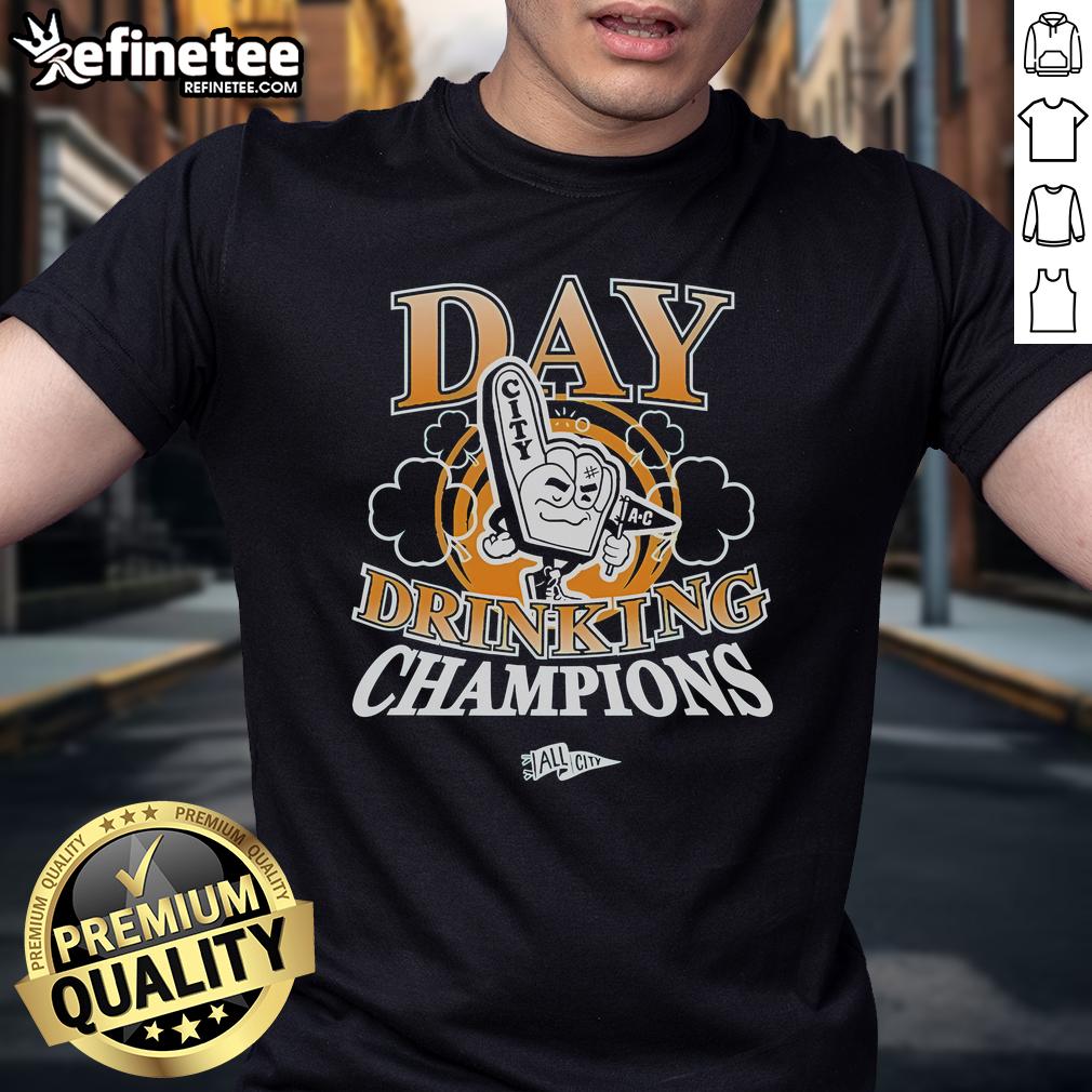 Official Day Drinking Champions All City T Shirt Official Day Drinking Champions All City T-Shirt featuring bold design and vibrant colors for casual outings and celebrations.