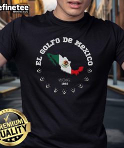 Official El Golfo De Mexico T-Shirt featuring vibrant colors and a unique design celebrating the Gulf of Mexico.
