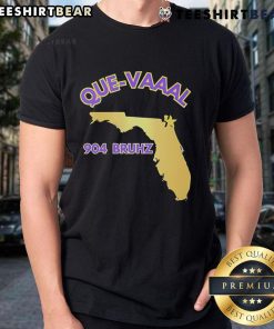 Official Florida State Map 904 Bruhz Que-Vaaal State T-Shirt featuring a vibrant design and bold state map illustration.