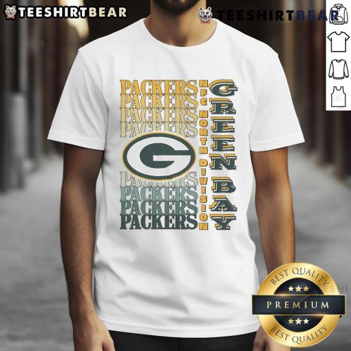 Official Green Bay Packers Gradient Wordmark T-Shirt featuring vibrant team colors and stylish design for fans.