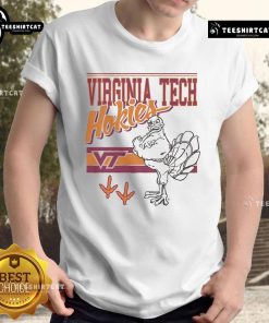 Alt Text: Official Hokiebird Virginia Tech Hokies Retro Logo Mascot T-Shirt featuring vibrant colors and classic design.