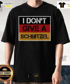 Official I Don't Give A Schnitzel T-Shirt featuring a humorous design for food lovers and fun apparel enthusiasts.