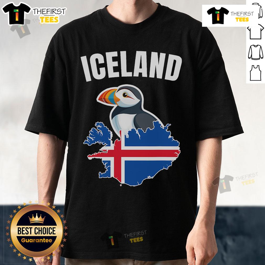 Official Iceland Map Puffin Bird Reykjavík T Shirt Official Iceland Map T-Shirt featuring a Puffin Bird and Reykjavk skyline, perfect for Iceland lovers and travelers.