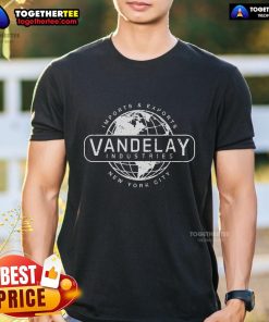 Official Imports & Exports Vandelay Industries NYC T-Shirt featuring bold graphics and stylish design, perfect for fans.