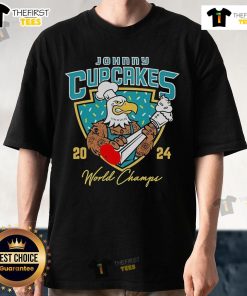 Official Johnny Cupcakes Bird World Champs 2024 T-Shirt featuring vibrant graphics and unique design for fans.