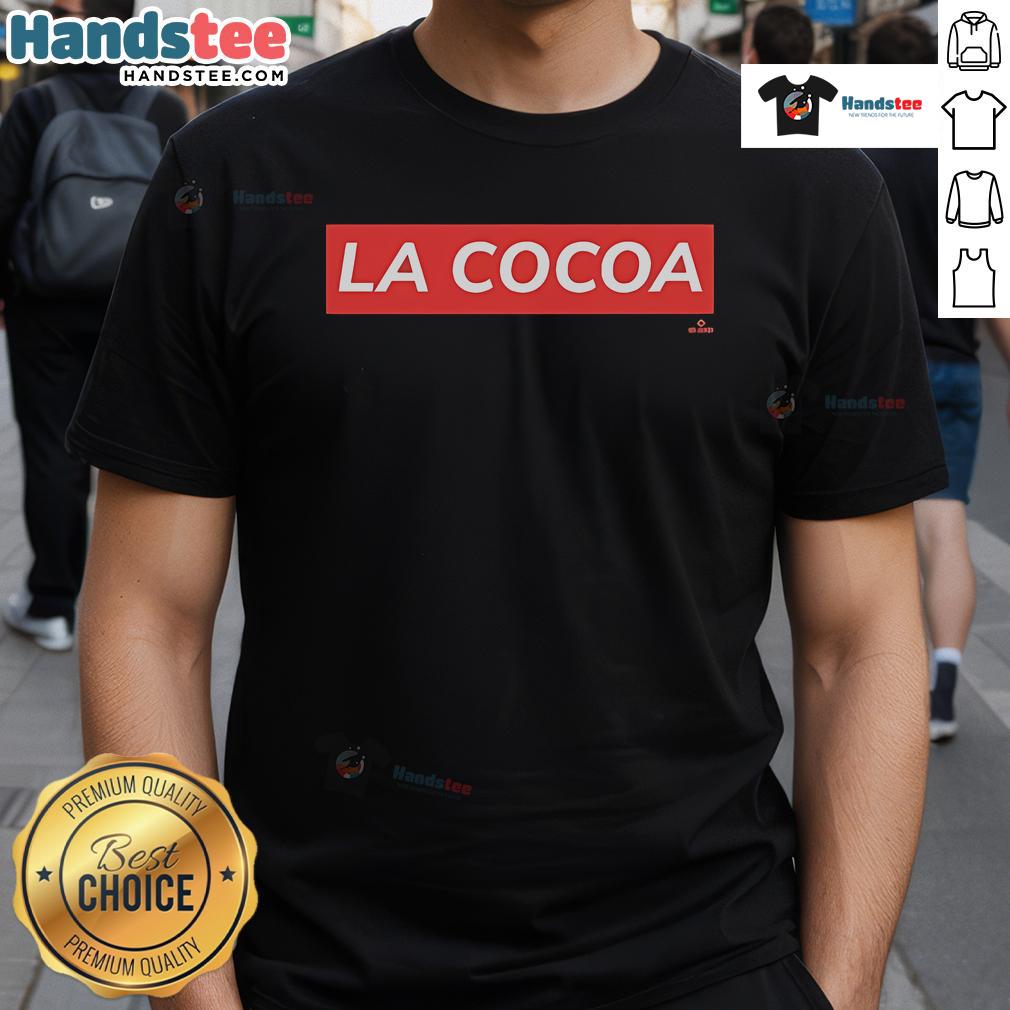 Official La Cocoa Es Suprema Elly De La Cruz T Shirt Official La Cocoa Es Suprema Elly De La Cruz T-Shirt featuring vibrant design and bold graphics for fans.