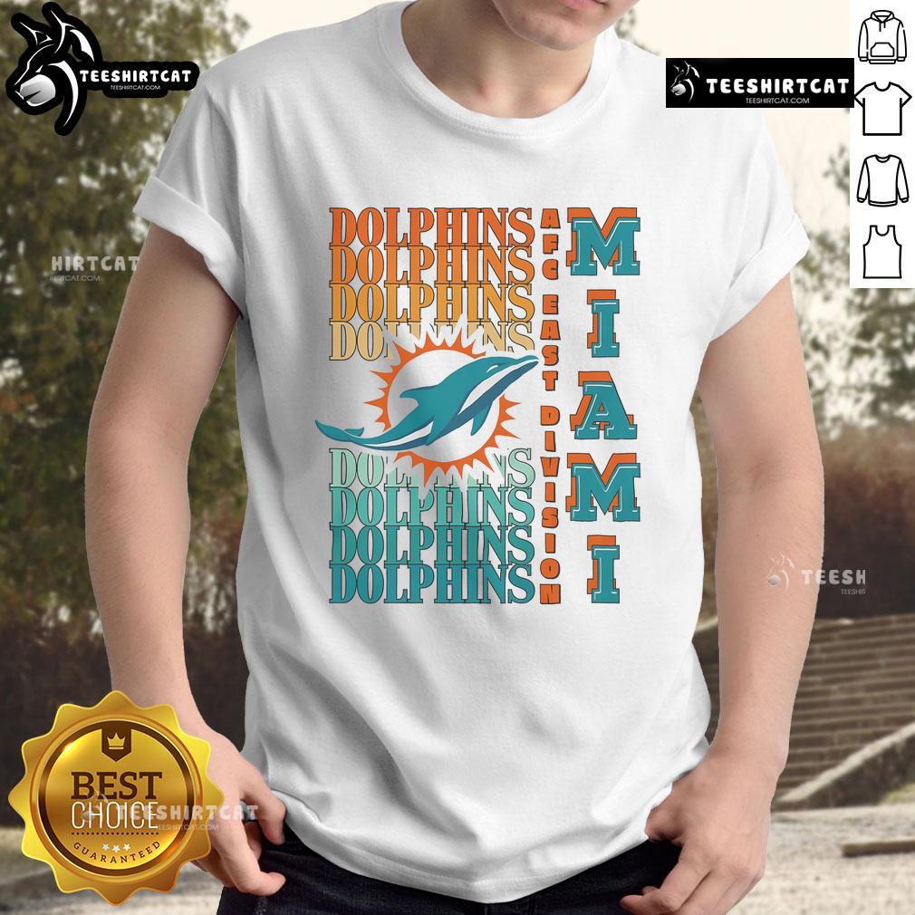Official Miami Dolphins Gradient Wordmark T Shirt Official Miami Dolphins Gradient Wordmark T-Shirt featuring vibrant colors and logo, perfect for fans and collectors.