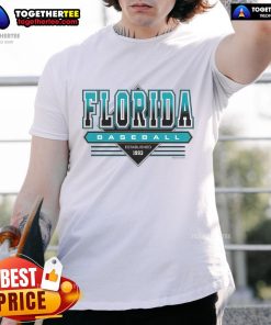 Official Miami Florida Baseball Established 1993 Retro T-Shirt featuring vintage design and vibrant team colors.