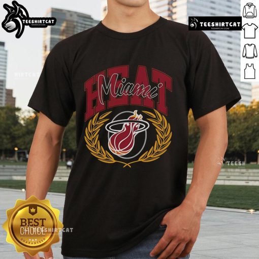 Official Michelob Ultra X M&N Miami Heat T-Shirt featuring team logo and vibrant colors for fans and collectors.