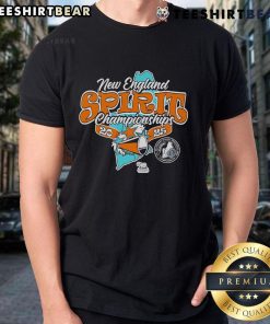 Official New England Spirit Championships 2025 T-Shirt featuring vibrant design and event logo for cheer and dance enthusiasts.