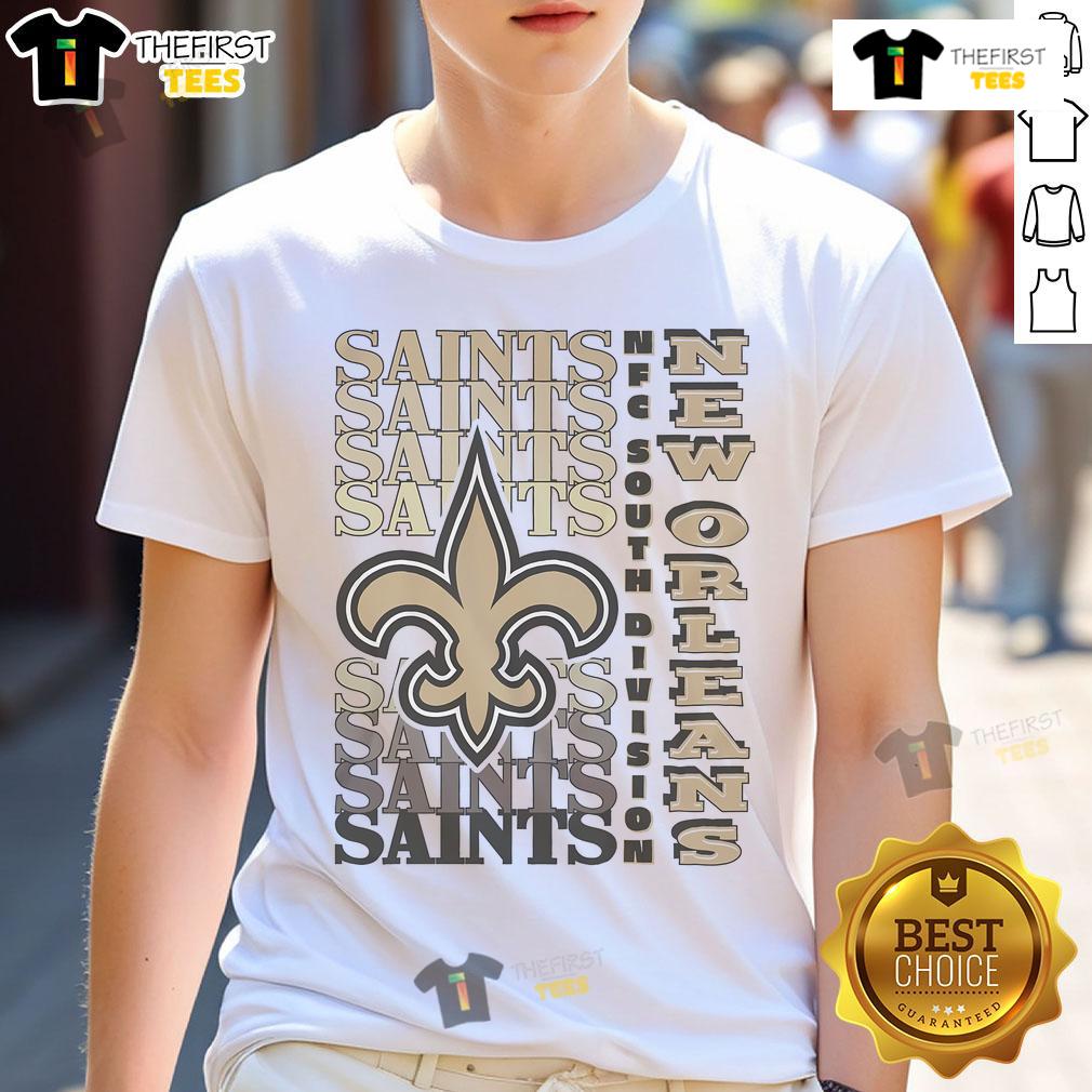 Official New Orleans Saints Gradient Wordmark T Shirt Official New Orleans Saints Gradient Wordmark T-Shirt featuring bold team colors and logo for fans and collectors.