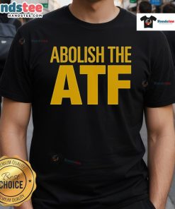 Official Paul Bedard Abolish The ATF T-Shirt featuring bold graphic design promoting gun rights and ATF abolition.