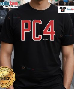 Alt Text: Official Pete Crow-Armstrong PC4 Chicago Cubs T-Shirt featuring team colors and logo, perfect for fans and collectors.