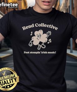 Alt Text: Official Rend Collective Foot Stompin Irish Music T-Shirt featuring vibrant design and comfortable fit for music lovers.