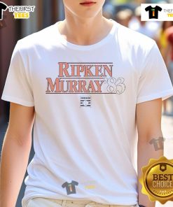 Official Ripken-Murray '83 T-Shirt featuring vintage baseball graphics and commemorative design for fans and collectors.