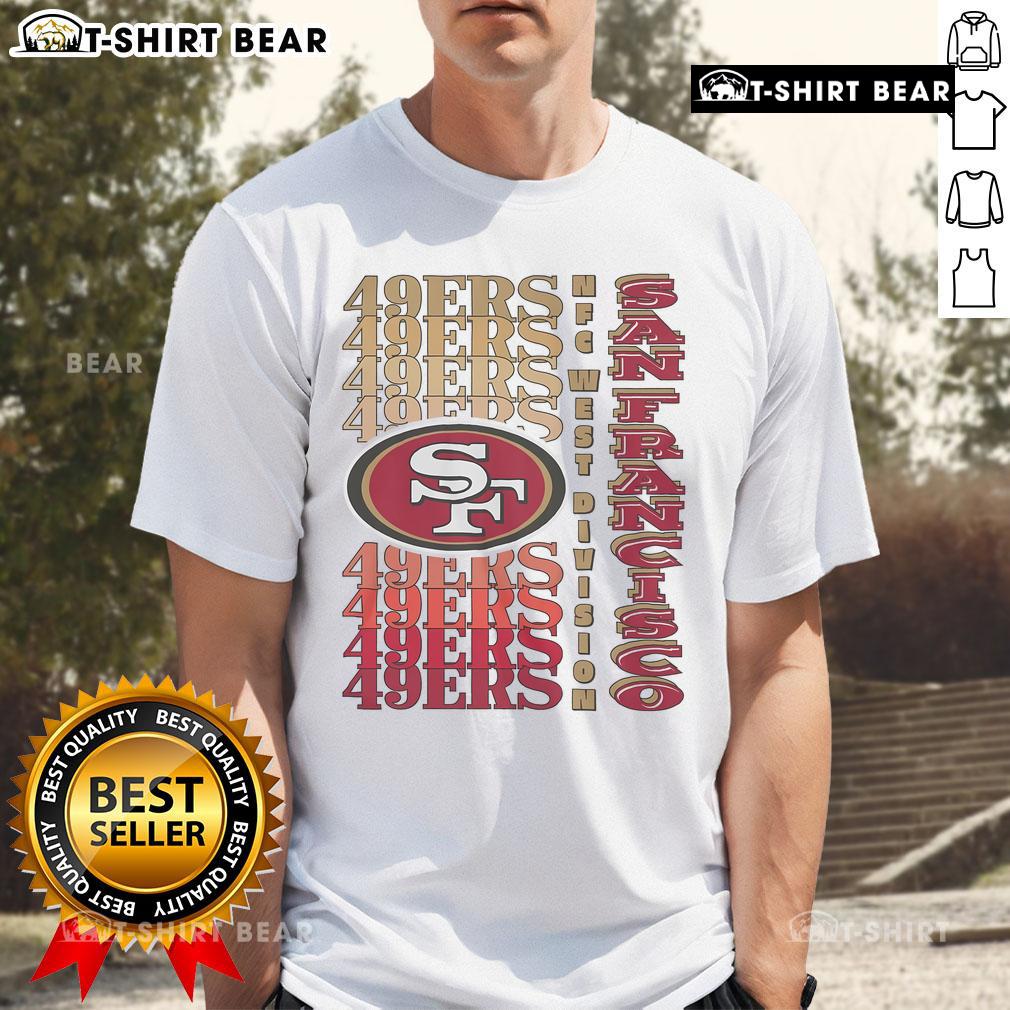 Official San Francisco 49Ers Gradient Wordmark T Shirt Official San Francisco 49ers Gradient Wordmark T-Shirt featuring vibrant team colors and stylish design for fans.