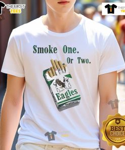 Official Smoke One Or Two Dynasty Killers Eagles T-Shirt featuring unique design and vibrant colors for fans.