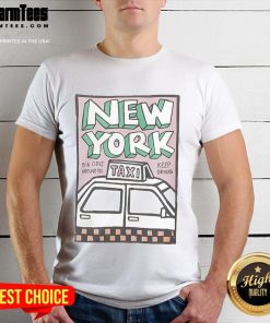 Official Tag Applique New York Big Cities Around You Keep Driving T-Shirt featuring vibrant design and comfortable fit.