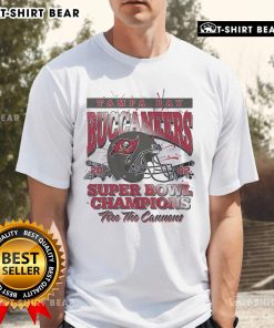 Alt Text: Official Tampa Bay Buccaneers Super Bowl XXXVII Champions T-Shirt featuring team logo and celebratory design.