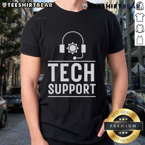 Official Tech Support White House Doge T-Shirt featuring a humorous design, perfect for tech enthusiasts and doge fans.