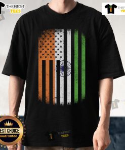 Official Vintage Indian Flag T-Shirt featuring a distressed design of the Indian flag on a classic tee.