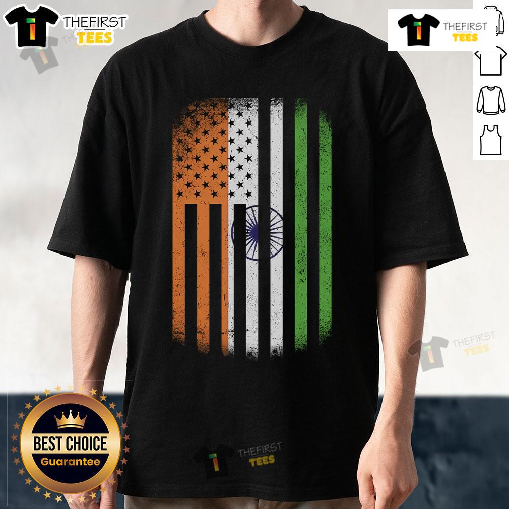Official Vintage Indian Flag T Shirt Official Vintage Indian Flag T-Shirt featuring a distressed design of the Indian flag on a classic tee.