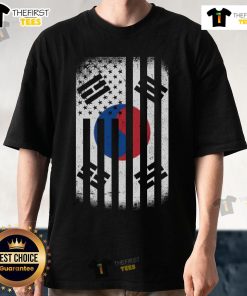 Official Vintage Korean Flag T-Shirt featuring a retro design with the South Korean flag in vibrant colors.