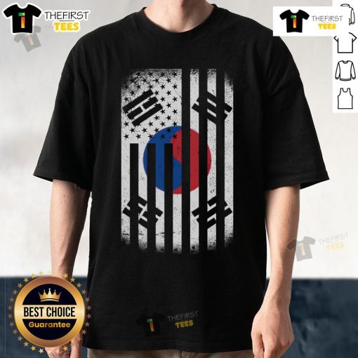 Official Vintage Korean Flag T-Shirt featuring a retro design with the South Korean flag in vibrant colors.