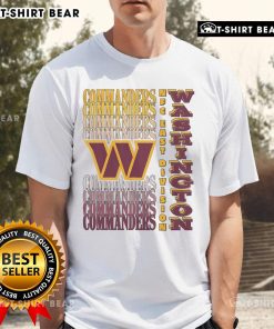 Official Washington Commanders Gradient Wordmark T-Shirt featuring vibrant team colors and stylish design for fans.