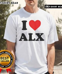 Alt Text: Official Wuhrli I Love Alx T-Shirt featuring a stylish design and vibrant colors, perfect for fans of Wuhrli.