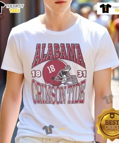 Original Alabama Crimson Tide Classic Team Helmet T-Shirt featuring bold team logo and vibrant colors for fans.