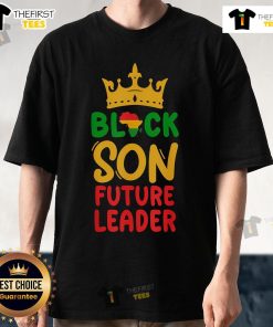 Original Black Son Future Leader T-Shirt featuring Afro design celebrating Black History and heritage.