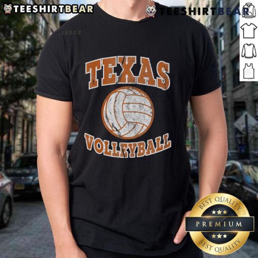 Original Texas Volleyball Vintage T-Shirt featuring retro design and vibrant colors, perfect for sports enthusiasts.