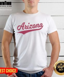 Premium Arizona Varsity Script Classic T-Shirt in navy blue featuring stylish script design and comfortable fit.