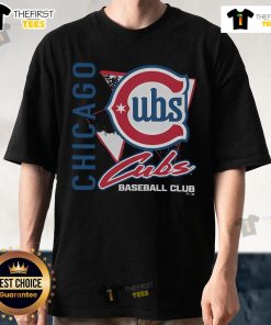 Alt Text: Premium Chicago Cubs Side Arm Baseball Club T-Shirt featuring a stylish design for fans and players alike.