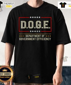 Premium Doge Department of Government Efficiency Trump T-Shirt featuring a humorous design and vibrant colors.