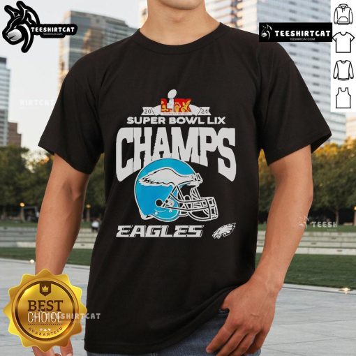 Alt Text: Premium Eagles Super Bowl Champions 2025 T-Shirt featuring Philadelphia Eagles Lix Champs design for fans.