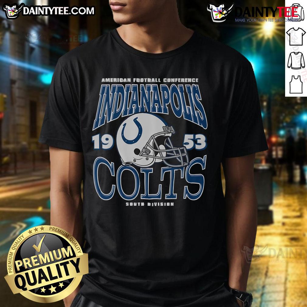 Premium Indianapolis Colts Classic Team Helmet T Shirt Premium Indianapolis Colts Classic Team Helmet T-Shirt featuring vibrant team colors and iconic helmet design.