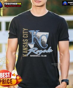 Premium Kansas City Royals Side Arm Baseball Club T-Shirt featuring vibrant team colors and logo, perfect for fans.