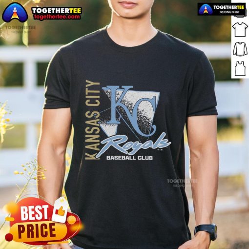 Premium Kansas City Royals Side Arm Baseball Club T-Shirt featuring vibrant team colors and logo, perfect for fans.