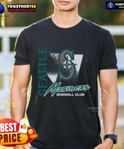 Premium Seattle Mariners Side Arm Baseball Club T-Shirt featuring vibrant team colors and logo, perfect for fans.